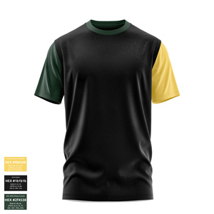 T-shirt athlétique pour hommes T-shirt d'entraînement en polyester à séchage rapide et évacuation de l'humidité Fabricant OEM - Product Image 2