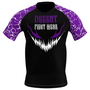 Conjunto de Rashguard y Pantalones Cortos de BJJ Personalizados para Hombre, Camiseta de Compresión de Manga Larga Sublimada para MMA y Grappling - Product Image 5
