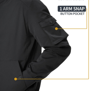 Veste universelle personnalisée coupe-vent écologique avec col montant en laine tricotée pour l'hiver - Product Image 3