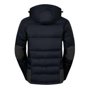 Chaqueta de Invierno para Hombre con Cuello Alto, Gruesa, Informal, con Cierre de Cremallera, Capucha, Resistente al Viento, Calefactable, con Logotipo Frontal - Product Image 2