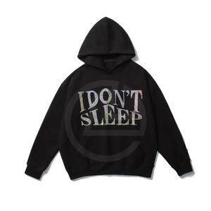 Sweat à capuche avec strass pour hommes, design en cristal brillant et streetwear tendance, sweat à capuche pour hommes avec lettrage en strass - Product Image 3