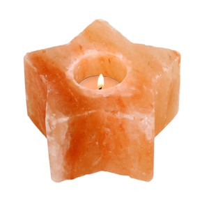 Portavelas de sal de estrella Natural rosada El mejor embalaje personalizado Sian Enterprises eleva el ambiente Portavelas con estilo - Product Image 5
