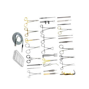 Ensemble d'instruments de chirurgie plastique à source d'alimentation manuelle Outils de chirurgie plastique à base chirurgicale en acier inoxydable - Product Image 4