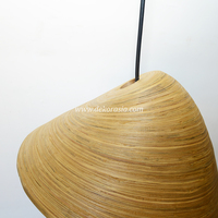 Lámpara Colgante de Bambú Dekor Asia, Tamaño Mediano, Diseño Moderno, Simple y Lujoso, Elegancia Natural, Iluminación Sostenible, DIY para Sala de Estar