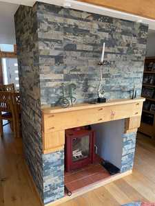 Panneaux muraux en pierre de grand livre de Surface fendue rustique d'automne placage de pierre de Culture naturelle pour le revêtement décoratif de villa extérieure - Product Image 3