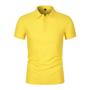 Nueva colección de verano para hombre, informal de talla grande para Polo, camisetas de manga corta con cuello, Top de empalme básico suelto transpirable a la moda - Product Image 6