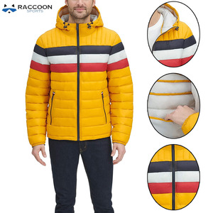 Nouveau design de vestes en plumes gonflées pour hommes, veste de qualité grande taille, randonnée, raton laveur à la mode, sport, longue durée, vente en gros - Product Image 6