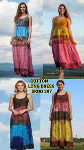 Robe longue en coton B/D Coton doux confortable pour une élégance sans effort Robe parfaite pour les journées chaudes et les nuits fraîches - Product Image 3