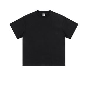 Camiseta de estilo extragrande con estampado de pantalla personalizada Camiseta lisa de algodón pesado de 300gsm 100% para hombres - Product Image 1