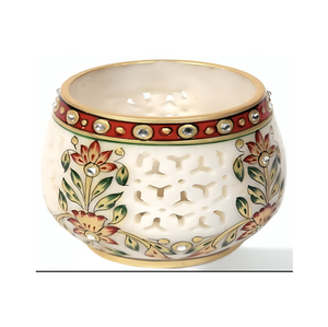 Cuenco de mármol decorativo piedra natural hecho a mano versátil elegante centro de mesa utilidad para comedor servir ensalada de frutas Decoración de cocina - Product Image 4