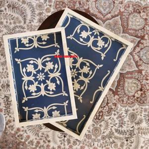 Plateau de service pour décor de l'aïd, artisanal en bois, mère de la perle, outils de cuisine, plateau à RAMADAN, nouveau DESIGN - Product Image 6