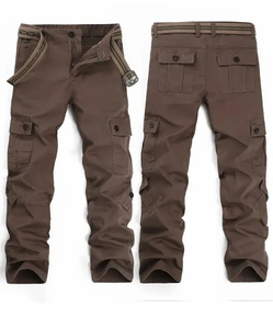 Pantalon cargo personnalisé direct usine pour hommes 100% coton multi-poches pantalon cargo style streetwear OEM - Product Image 3