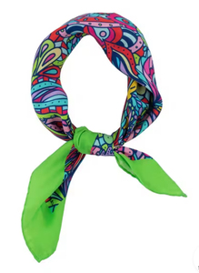 Bandana carré en gros avec logo personnalisé, impression numérique couleur, foulard pour la tête, toutes saisons, écologique, durable, de bonne qualité - Product Image 4