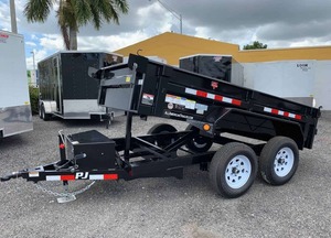 Nouvelle remorque hydraulique de ferme à vendre couleur poids vierge dimension PJ 5X10 remorque à benne basculante 3.5 tonnes D5102 prêt pour l'exportation maintenant - Product Image 5