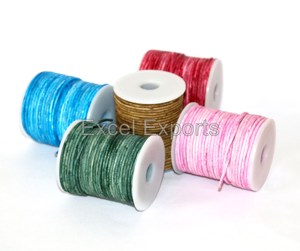 สายหนัง Rawhide กลม100มม. 3มม. + สีสำหรับเครื่องประดับอุปกรณ์ DIY และส่วนประกอบพรีเมี่ยม - Product Image 5