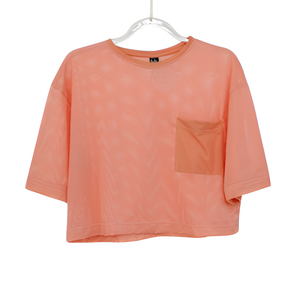 Camiseta corta de manga corta de malla de LICRA suelta ecológica para mujer para actividad informal o deportiva Catheyne ligero - Product Image 5