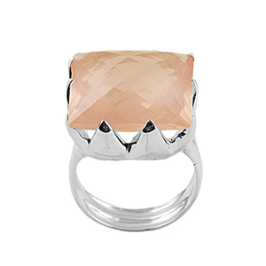 Anillo de Plata de Ley 925 con Piedra de Cuarzo Ahumado Personalizado, Joyería para Hombre, Gran Venta - Product Image 2