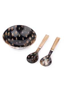 Traditional Hand Polished Buffalo Horn <b>Salad</b> <b>Bowl</b> <b>Large</b> Natural Buffalo Horn <b>Salad</b> <b>Bowl</b> For Serving Fruits By HAND MADE CRAFT - Product Image 6