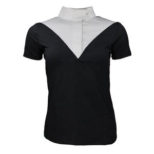 Nueva Camiseta de Color Sólido 2026 de Alta Calidad para Mujer, de Punto, Manga Corta, con Logotipo Personalizado, Talla Personalizada, para Montar a Caballo, OEM - Product Image 1