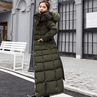 Manteau long matelassé réversible pour femme avec capuche en fourrure, ceinture, imperméable, motif peau de serpent, épais, hiver, longueur intégrale, décontracté, streetwear