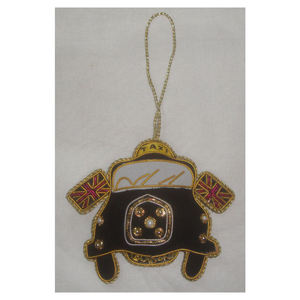Nuevo Diseño de Taxi, Adorno Navideño Bordado con Zari, Regalo de Navidad, Decoración Artesanal para Árbol de Navidad - Product Image 1