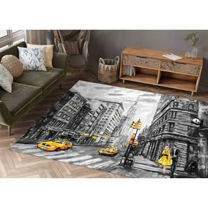 Alfombra con diseño de la calle de Nueva York: Alfombra suave antideslizante, alfombra estampada, alfombra suave con pelo largo - Product Image 4
