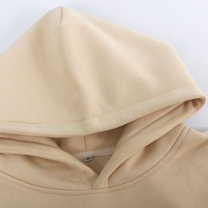 Ropa informal unisex, Sudadera con capucha de gran tamaño de lana, Jersey de algodón en blanco, ropa de calle, sudaderas con capucha para logotipo personalizado - Product Image 1