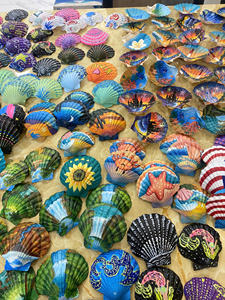 BEST SELLING painted scallop display <b>craft</b> for interior arrangement and room styling use ideal for retail counters Vietnam - Product Image 2