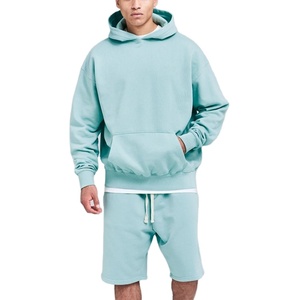 Conjunto de pantalones cortos con capucha para hombre, ropa informal personalizada, diseño elegante de OEM para ropa de calle, trajes transpirables de verano, proveedor directo - Product Image 1