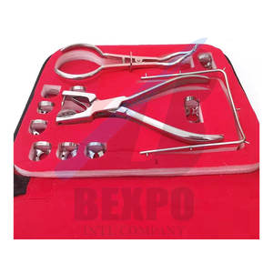 El último kit de abrazaderas de presa de goma Dental de acero, fuente de alimentación Manual, instrumentos de cirugía Dental - Product Image 6