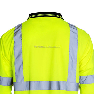 Camisas de Seguridad de Alta Visibilidad para Hombre, 100% Algodón, Ropa de Trabajo Reflectante, Camisa de Seguridad Reflectante Larga - Product Image 6