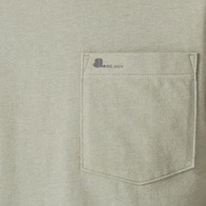 T-shirt à manches longues à col rond en coton avec logo personnalisé, t-shirt à manches longues à col rond pour homme avec logo personnalisé - Product Image 4