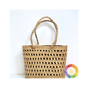 Handwoven Seagrass Straw <b>Tote</b> Durable Beach <b>Bag</b> with Inner Pocket for <b>Summer</b> Travel and Everyday Casual Carry - Product Image 1