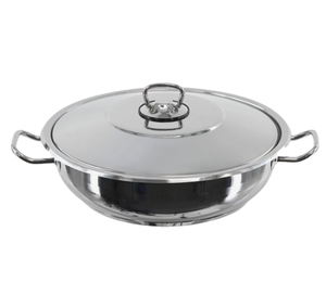 Casserole en acier d'équipement de service de restauration avec couvercle marmite de service meilleure qualité hôtel fêtes de mariage marmite de table - Product Image 6