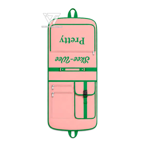 Alfa Griega |   Kapa |   Bolsa de Ropa Bordada de Alpha Sorority, Organizador de Viaje Plegable con Bolsillos con Cremallera - Product Image 1