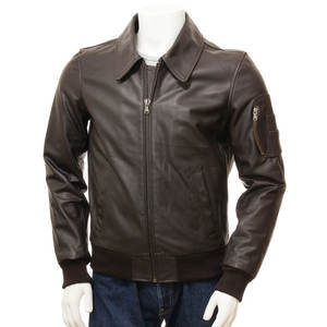 Chaqueta de Cuero de Moda para Hombre, Estilo Moderno, Chaqueta de Invierno para Hombre, Tejido Cálido, Color Sólido - Product Image 3