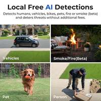 Cámara de Seguridad Exterior IMILAB EC6 Pro 4K 8MP UHD, 360 ° Cámara WiFi PTZ de 2.4/5 GHz, Detección de Personas, Vehículos y Humo de Incendio