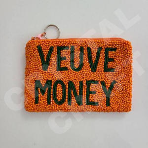 Monedero personalizado con diseño de Mardi Gras, monedero con cuentas de semillas, hermoso monedero, cierre de cremallera, características de accesorios de moda - Product Image 2