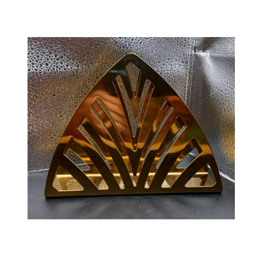 Support de mouchoirs en laiton Table de dîner rectangulaire utilisé support de porte-serviettes en laiton organisateur de bureau fournisseur de vaisselle - Product Image 4