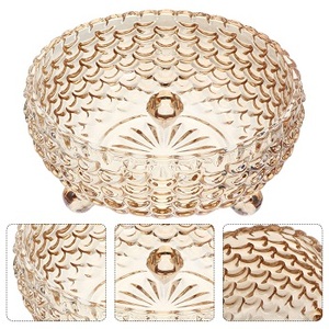 CUENCO DECORATIVO DE CRISTAL FRUTERO DECORATIVO DE CRISTAL PARA SRVING Y DECORACIÓN - Product Image 1