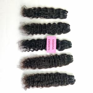 100% Extensiones de cabello humano virgen indio natural Proveedor Cutícula alineada Procesamiento químico Ninguno Estilo de onda Paquete al por mayor - Product Image 1