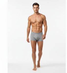 Calzoncillos de Algodón para Hombre Ease Line Gris, Suaves, Elásticos, Transpirables, Cómodos y con Soporte para Uso Diario - Product Image 6