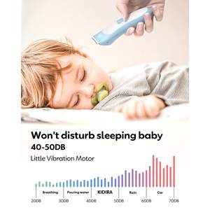 Cortadora de Pelo Recargable Silenciosa para Bebés, Niños Pequeños y Niños con Autismo, Resistente al Agua, con Alimentación USB/Batería - Product Image 5