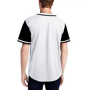 Camisetas de Béisbol Estilo Clásico Americano, Venta al por Mayor OEM, 100% Poliéster, Camiseta de Béisbol con Botones, Transpirable y de Secado Rápido - Product Image 2