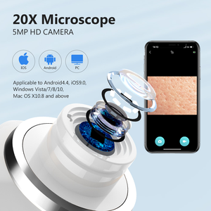 H100 WIFI Aspirateur Électrique Whitehead Blackhead Remover Machine Dispositifs Visuel Facial Nez Pore Cleaner Tool Kit Set - Product Image 4