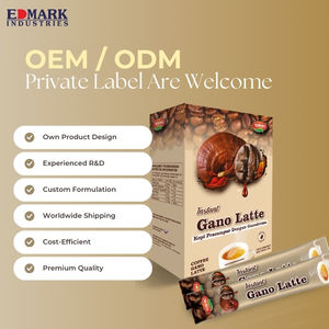 Potenciador de energía en crema de café instantáneo en polvo con sabor a Ganoderma OEM ODM con caja certificada Halal de sabor suave neutro - Product Image 3