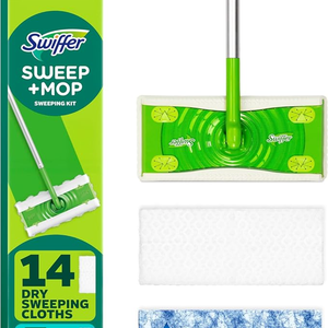 ไม้ถูพื้น Swiffer Sweeper 2-in-1 สำหรับทำความสะอาดพื้น ทำความสะอาดพื้นได้ทั้งแบบแห้งและแบบเปียก ชุดเริ่มต้นสำหรับกวาดและถูพื้น - Product Image 3