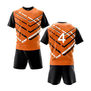 Kits de vêtements de sport personnalisés pour le rugby Maillots et shorts d'équipe OEM Ensembles de vêtements de sport respirants durables du fabricant en gros - Product Image 5