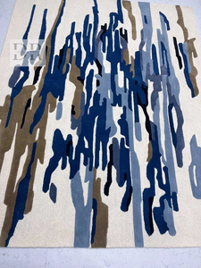 Hecho a mano 100% lana de Nueva Zelanda de alta calidad elegante suelo de Casa personalizado bucle corte área Alfombra conjunto mano copetudo alfombra para la vida - Product Image 2