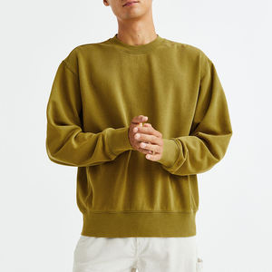 Venta al por mayor de gran tamaño personalizado de cuello redondo sudadera de los hombres de impresión de patrón y logotipo bordado para la venta de invierno en línea - Product Image 1